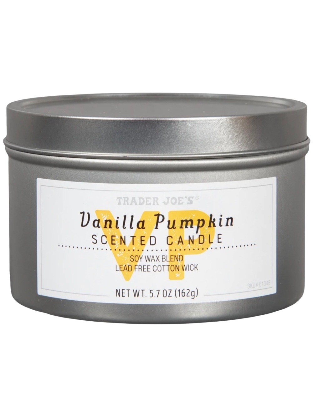 Trader Joe’s VANILLA PUMPKIN Scented Candle NEW FALL Scent